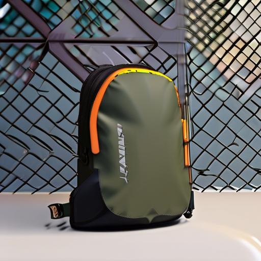 Starlink Mini antenna displayed in a backpack, highlighting portability.